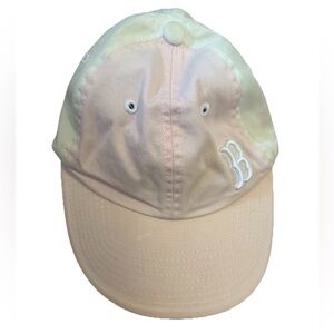 Pink And Pale Yellow Women’s Boston Red Sox Baseball Adjustable Hat Cap